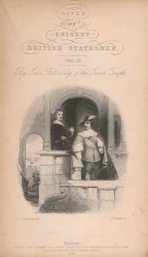 Bild des Verkufers fr John Eliot and the Earl of Stratford. Eminent British Statesmen, Volume II. The Cabinet Cyclopdia zum Verkauf von Barter Books Ltd