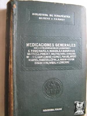 Imagen del vendedor de MEDICACIONES GENERALES a la venta por Librera Maestro Gozalbo