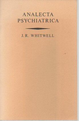 Seller image for Analecta Psychiatrica for sale by Bookfeathers, LLC