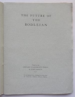 The Future of the Bodleian