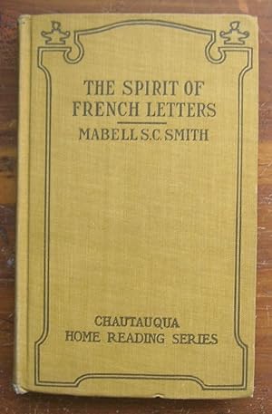 Seller image for The Spirit of French Letters. for sale by Monkey House Books