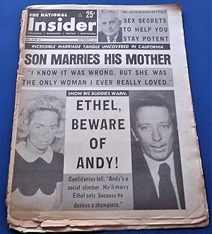 Image du vendeur pour The National Insider (Vol. 19 No. 16, October 17, 1971): Informative, Provocative, Fearless, Entertaining (Supermarket Tabloid Newspaper) mis en vente par Bloomsbury Books