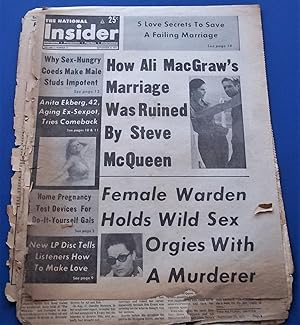 Seller image for The National Insider (Vol. 21 No. 13, September 24, 1972): Informative, Provocative, Fearless, Entertaining (Supermarket Tabloid Newspaper) for sale by Bloomsbury Books