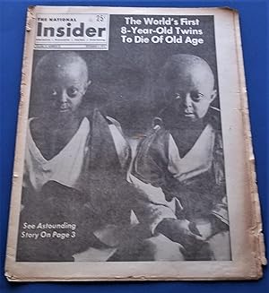 Image du vendeur pour The National Insider (Vol. 21 No. 23, December 3, 1972): Informative, Provocative, Fearless, Entertaining (Supermarket Tabloid Newspaper) mis en vente par Bloomsbury Books