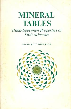 MINERAL TABLES : Hand-Specimen Properties of 1500 Minerals
