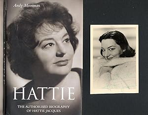 Image du vendeur pour Hattie; The Authorised Biography of Hattie Jacques + Hattie Jacques Signed Photograph mis en vente par Little Stour Books PBFA Member