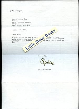 Seller image for Letter [Signed] for sale by Little Stour Books PBFA Member