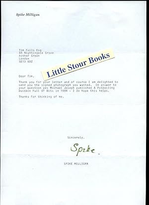 Seller image for Letter [Signed] for sale by Little Stour Books PBFA Member