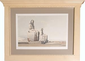 Bild des Verkufers fr Contemporay Hand-colored lithograph: "Thebes" from "Egypt & Nubia" zum Verkauf von James Cummins Bookseller, ABAA