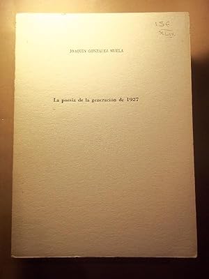 Imagen del vendedor de La Poesa de la Generacin de 1927. a la venta por Carmichael Alonso Libros