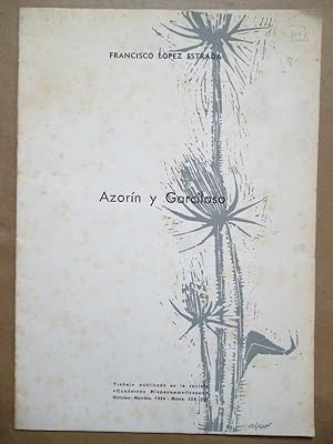 Immagine del venditore per Azorn y Garcilaso. venduto da Carmichael Alonso Libros