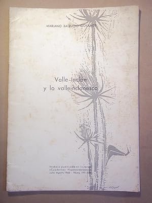 Imagen del vendedor de Valle-Incln y lo Valleinclanesco. a la venta por Carmichael Alonso Libros