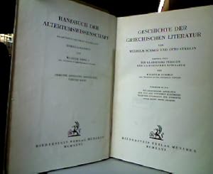 Geschichte der griechischen Literatur. 1. Teil: Die klassische Periode der griechischen Literatur...