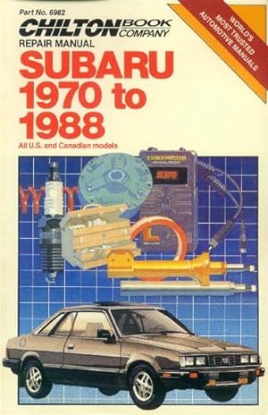 Seller image for Chilton Repair Manual: Subaru 1970 to 1988 for sale by Paperback Recycler