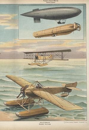 Aeroplanes and Airships Color Poster