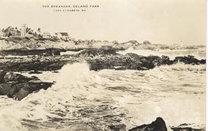 The Breakers-Delano Park, Cape Elizabeth, Maine Real Photo Postcard