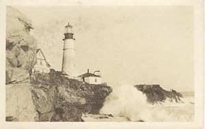 Portland, Maine Lighthouse Real Photo Postcard