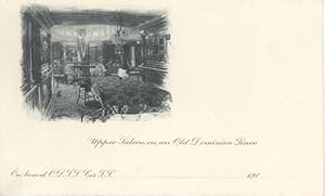 Upper Saloon on an Old Dominion Liner (Postcard)