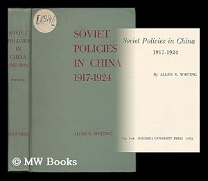 Bild des Verkufers fr Soviet policies in China, 1917-1924 zum Verkauf von MW Books