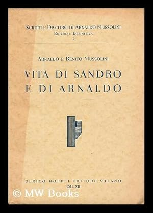 Imagen del vendedor de Vita di Sandro e di Arnaldo a la venta por MW Books