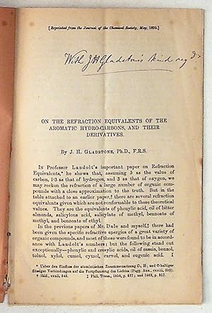 On the Refraction Equivalents of the Aromatic Hydro-Carbons, and Their Derivatives