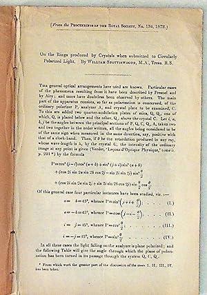 On the Rings produced by Crystals when submitted to Circularly Polarized Light. From the Proceedi...