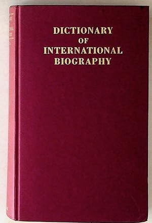 Bild des Verkufers fr Dictionary of International Biography 1963: Volume One zum Verkauf von The Kelmscott Bookshop, ABAA
