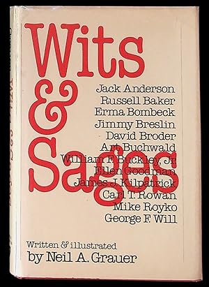 Wits and Sages 1ST EDITION, PRESENTATION COPY WITH ORIGINAL NEAR FULL-PAGE SKETCH BY ARTIST REUBE...