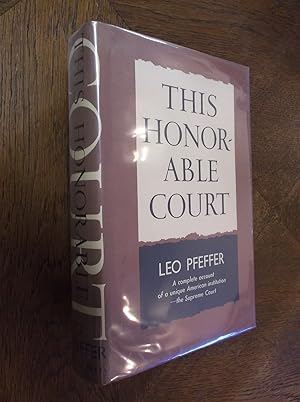 Seller image for This Honorable Court for sale by Barker Books & Vintage