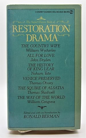 Signet Classic Book of Restoration Drama
