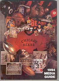 Chicago Bears 1994 Media Guide