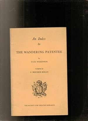 Image du vendeur pour An Index to the Wandering Palentee mis en vente par Sonnets And Symphonies