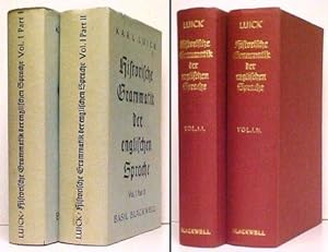 Seller image for Historische Grammatik der Englischen Sprache. 2 vols in dj. for sale by John W. Doull, Bookseller