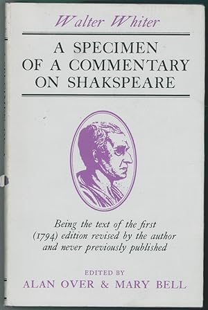 A Specimen of a Commentary on Shakspeare