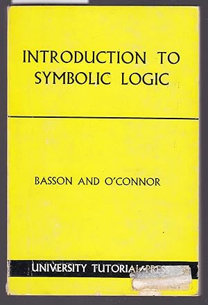 Introduction to Symbolic Logic