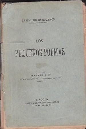 Bild des Verkufers fr Los pequeos poemas zum Verkauf von LIBRERA GULLIVER