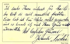 Autograph postcard signed; "Jarmila Novotna," no recipient, no date