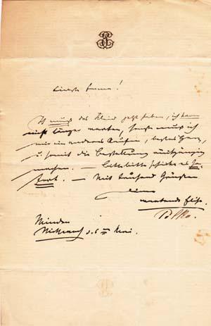 Autograph letter signed; "Polko," to an unidentified recipient, June 2, no year