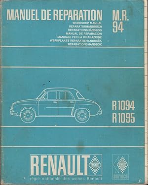 Seller image for Renault Manuel De Reparation (Workshop Manual) M. R. 94: R 1094, R 1095 for sale by Jonathan Grobe Books