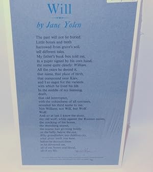 Will [ A POETRY BROADSIDE ]