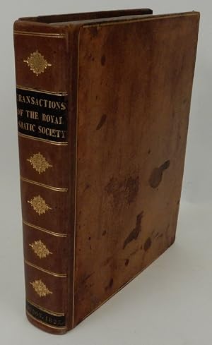 Bild des Verkufers fr Transactions of the Royal Asiatic Society of Great Britain and Ireland . Vol. I. zum Verkauf von Kuenzig Books ( ABAA / ILAB )