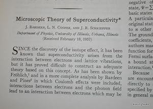 Bild des Verkufers fr Microscopic Theory of Superconductivity zum Verkauf von Kuenzig Books ( ABAA / ILAB )