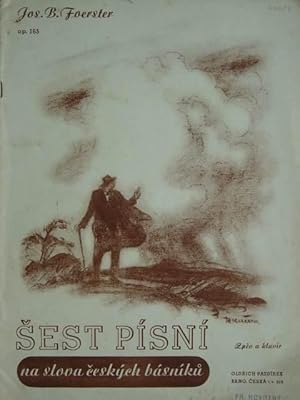 Bild des Verkufers fr Sest Pisni na slova ceskych basniku. Op. 165. Zpev a klavir. (6 Lieder. Ausgabe fr Klavier mit berlegter Singstimme / hohe Lage / tschechischer Text). Mit 3 Bildtafeln. Erstausgabe. zum Verkauf von Antiquariat Tarter, Einzelunternehmen,