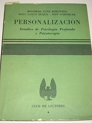 Imagen del vendedor de PERSONALIZACION. ESTUDIOS DE PSICOLOGIA PROFUNDA Y PSICOTERAPIA. a la venta por ALEJANDRIA SEVILLA