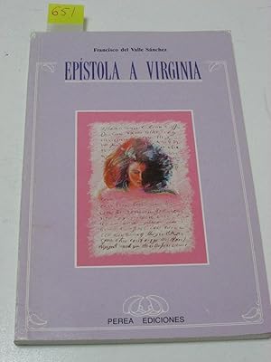 Imagen del vendedor de EPSTOLA A VIRGINIA a la venta por ALEJANDRIA SEVILLA