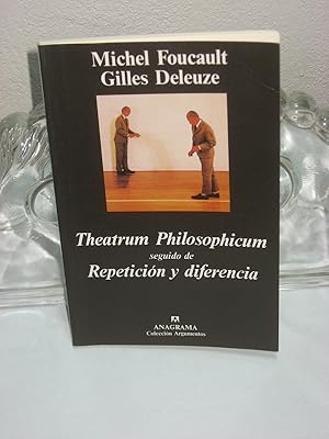 Seller image for THEATRUM PHILOSOPHICUM seguido de REPETICIN Y DIFERENCIA for sale by ALEJANDRIA SEVILLA