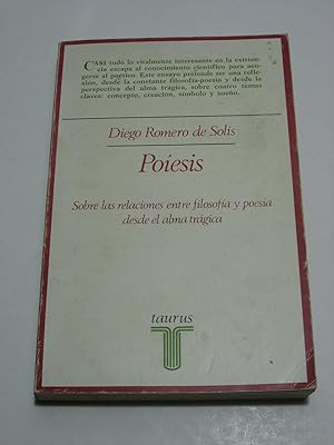 Imagen del vendedor de POESIS Sobre las relaciones entre filosofa y poesa desde el alma trgica a la venta por ALEJANDRIA SEVILLA