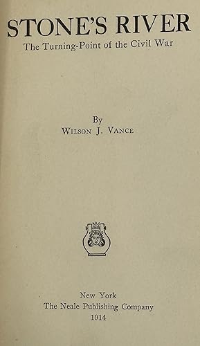 Bild des Verkufers fr STONE'S RIVER: THE TURNING-POINT OF THE CIVIL WAR zum Verkauf von Bartleby's Books, ABAA