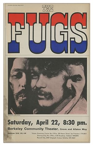 Image du vendeur pour [Broadside]: The Fugs, Saturday, April 22, 8:30 pm mis en vente par Between the Covers-Rare Books, Inc. ABAA