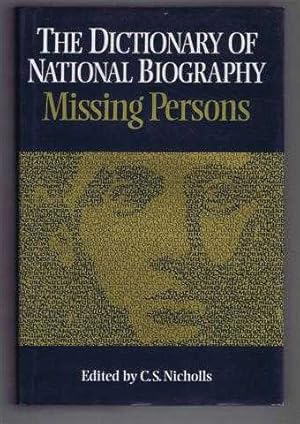 Image du vendeur pour The Dictionary of National Biography, Missing Persons mis en vente par Bailgate Books Ltd